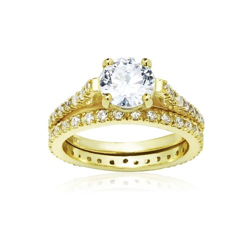 Sur argent mariage bague - or,