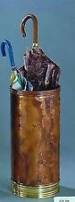 Umbrella holder round umbrella holder copper and brass fire bramble effect