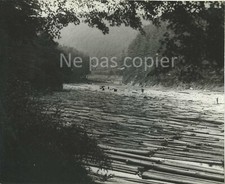 WOODEN FLOAT circa 1935 wooden train photo 18 x 22 cm by Maurice Tabard
