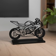 Suzuki GSX R 600 modèle 3D décoration - cadeau pour les fans de moto