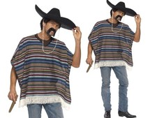 Poncho Mexicain Authentique Pour Femmes Unisexes Costume De Fête