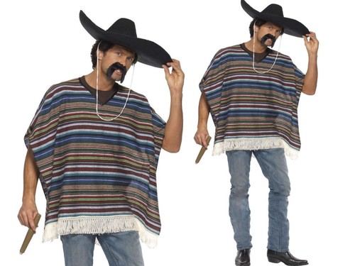 Poncho mexicain authentique - mexicain,