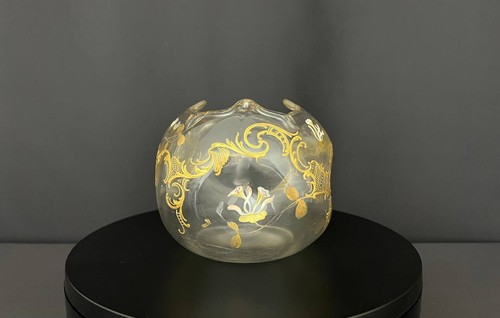 Vase ancien forme boule - , en
