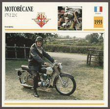 Motobecane 1955  175 Z 22 C   Edito Service Atlas Motorcycle Card