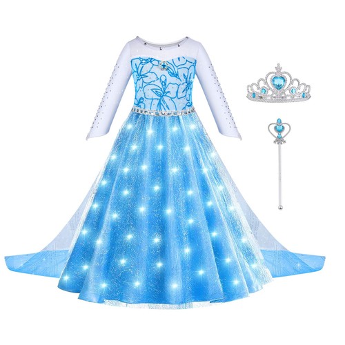 Led lumineux robe princesse - led,