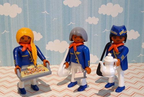 Playmobil flight hostess plane - playmobil,