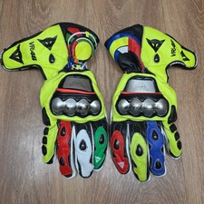 Valentino Rossi Replica Dainese Full Metal 6 Gloves VR46 MotoGP Size XL Leather