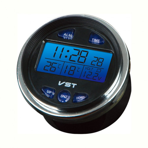 Car clock with thermometer - clock,
