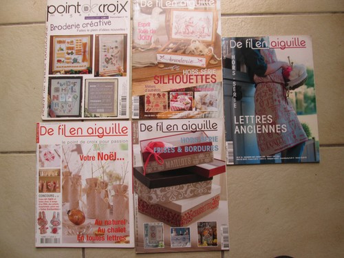 Lot revues broderie de fil - 5,