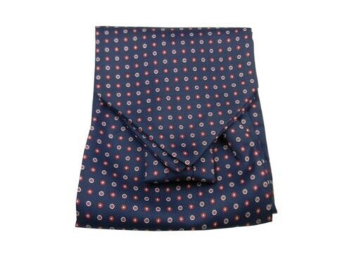 Ascot homme soie - bleu, et