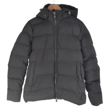 Pyrenex Spoutnic Down Puffer Jacket Black Coat Removable Hood Mens Size Medium