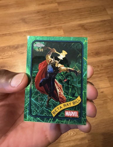Topps chrome marvel beta ray - topps,