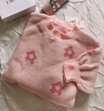 Pull doux femme rose taille L neuf hiver chaud