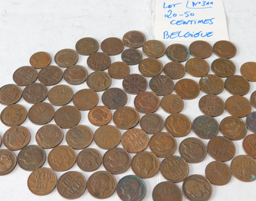 Lot pieces centimes - 50-20,