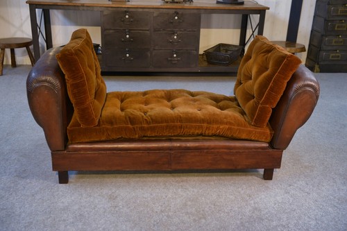 Banquette club cuir - club, en