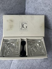 2 Salerons Cristal JG Durand France Vintage