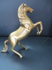 Ancien Cheval Cabré en Laiton