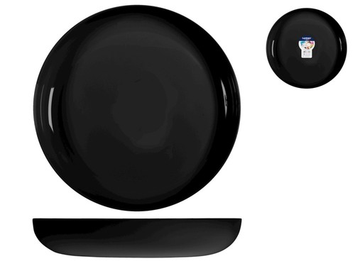 Assiette creuse friends noire - creuse,
