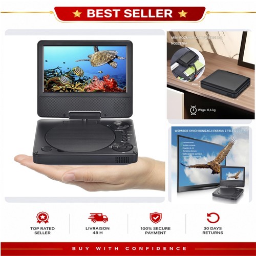 Lecteur dvd portable yoohoo - lecteur,