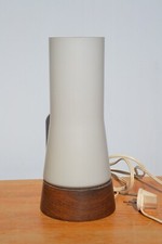 LAMPE DE TABLE VINTAGE SCANDINAVE PHILIPS LOUIS KALFF 1960 VERRE & TECK 60s