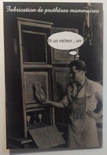 Photo repro humour fabrication de prothéses mammaires à l'ancienne faux seins
