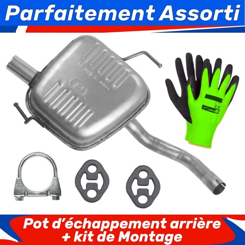 Pot échappement arrière - d’échappement,