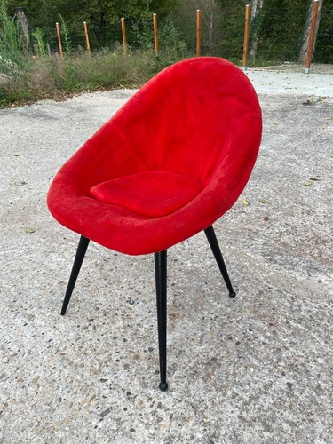 Fauteuil rouge vintage - , 50-60