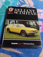 Reliant Scimitar GT GTE Workshop Manual 1968-1979 FREE POST SE 4A 5 5A 6 6A V6