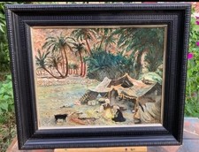 Antique oil painting Orientalist painting 20th century