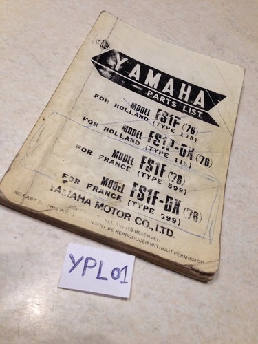 Yamaha parts list fs50 1976 - yamaha,