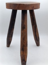 Tabouret bois tripode rustique