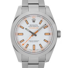 ROLEX Milgauss 116400 White Warranty 2008 SN/#M