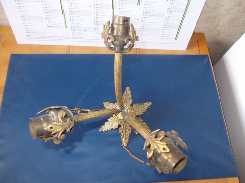 Ancien petit lustre bronze - petit,