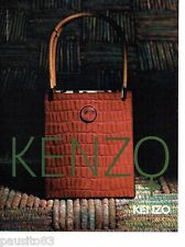 1997 ADVERTISING ADVERTISEMENT 116 KENZO LEATHER GOODS COLLECTION HANDBAG