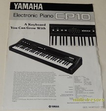 Feuillet de présentation  Electronic Piano CP10 YAMAHA en langue anglaise