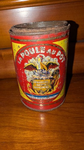 Boîte publicitaire ancienne