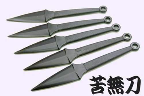 Jeu lames kunai résine - de,
