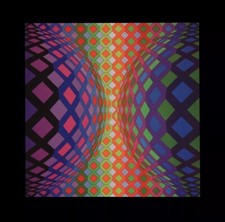 Victor VASARELY Offset 1975 Op