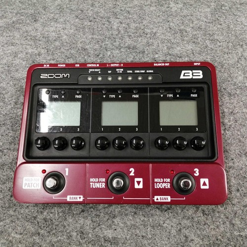 Zoom multi effects pedal - b3, multi-effects