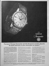 1961 OMEGA SEAMASTER WATERPROOF WATCH PRESS AD - ADVERTISING