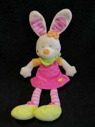 Doudou pantin lapin - , robe
