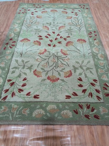 Tapis laine verte - en, touffeté