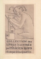 Exlibris Livre D'Art Radierung