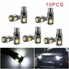 5-SMD T10 5050 LED Car Lamp CANBUS Parking bulb lights license plate lamp White