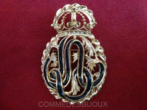 Broche arabesque couronne - broche, "arabesque