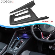 RHD Dry Carbon For VW GOLF 8 MK8 Golf R GTI S 2021-25 Center Console Panels Trim