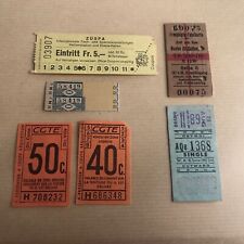 1 LOT DE TICKETS DE MÉTRO ET BUS  Transport Anciens Billet Train Tramway Lot 8