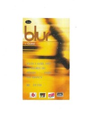 RARE / TICKET BILLET DE CONCERT - BLUR : LIVE A PARIS ( FRANCE ) 1997 GORILLAZ