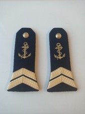 Lot De 2 Pâtes D'épaule Ancre Marine Nationale Second Maître