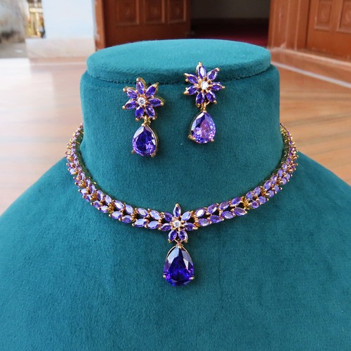 Parure collier boucles - collier,